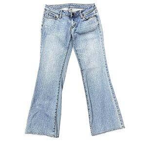 Bullhead Huntington Flare Low Rise Denim Jeans Size 3 Short Stretchy Comfy Y2K